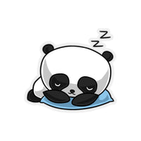 Laptop Stickers - Sleepy Panda | Custom Stickers