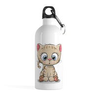Stainless water bottle - Cute Kitty | Stainless steel water bottle | Custom water bottle
