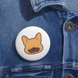 Frenchie face pin button | Custom Pin | Personalized gift