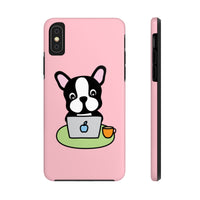 iPhone 11 pro cases - Laptop frenchie pink background color | iPhone x cases mate tough