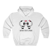Personalized sweater - Cute kissing panda | Custom women sweater