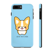 iPhone 11 pro cases - Blue color cute corgi | iPhone cases mate tough | Personalized iPhone cases