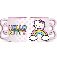 Hello kitty mug rainbow design