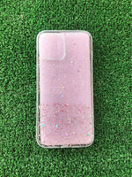 For iPhone 12 / 12 mini / 12 pro / 12 pro max pink glitter clear case