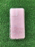 For iPhone 11 / 11 pro / 11 pro max pink glitter clear case