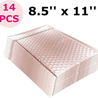 Bubble Mailers 8.5 x 11 Padded Envelopes 14 Qty Rose Gold