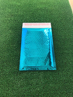 Bubble Mailers 5 x 9 Padded Envelopes Metallic Teal Quantity 25