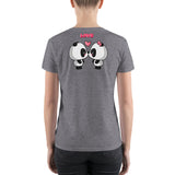 Panda Kiss V-Neck T-Shirt with Tear Away Label