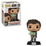Star Wars: The Mandalorian Mando Holding Child Pop!