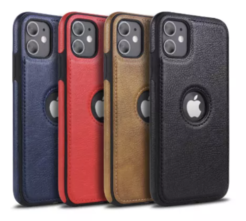 For Apple iPhone 12 12 pro 12 mini 12 pro max Leather Case Cover Slim